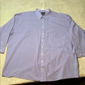 Stafford Blue Dress Shirt with Subtle Pattern